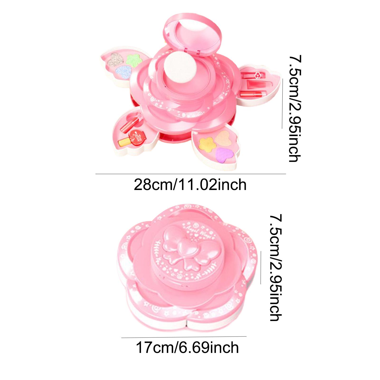 Beauty Makeup Kit For Girls - Kids Makeup Kit Washable Lipstick Blush