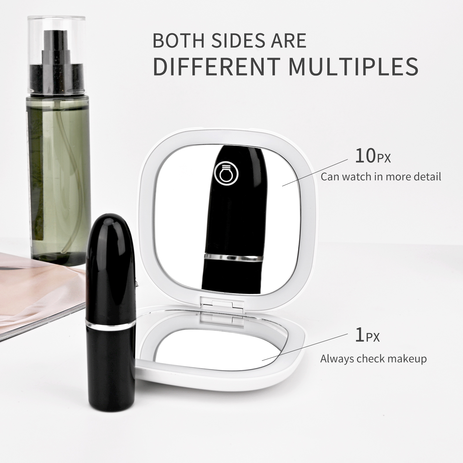 Beauty Makeup Uk - Mini Pocket Makeup Mirror Vanity Table