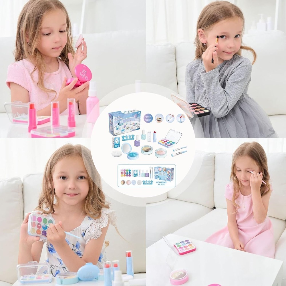 Beauty Makeup Kit For Girls - Beauty Salon Play Set Makeup Kit