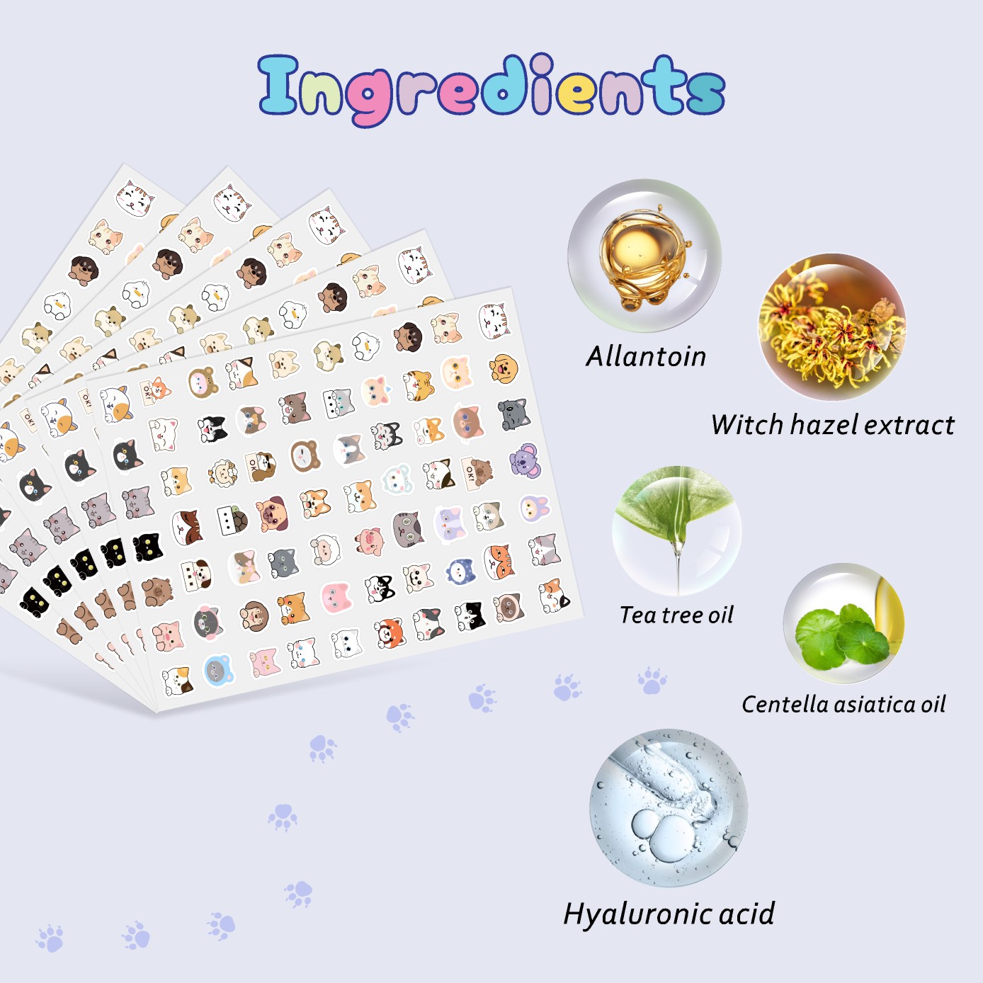 700pieces of cartoon cat acne  - Pressed Powder Foundation review and price
