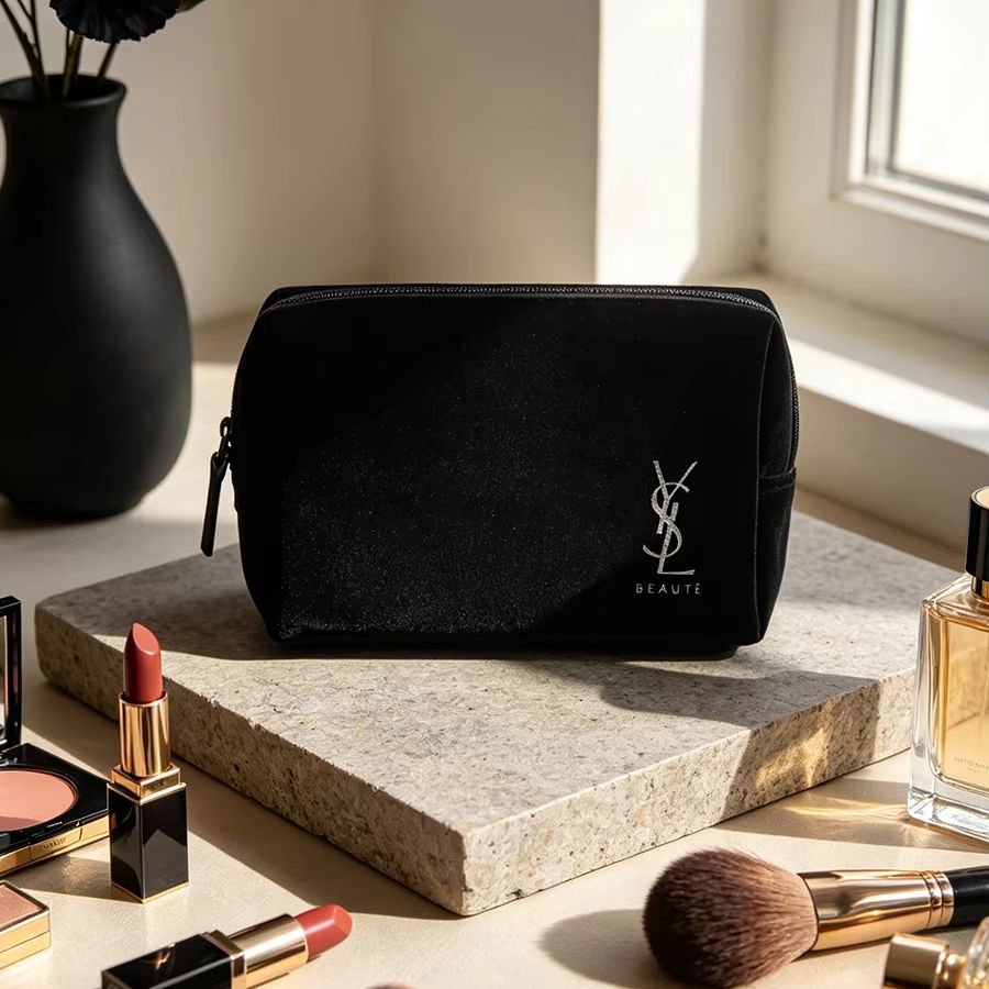 YSL’s Bag Black Printed Cosmet - Ysl Beauty Makeup review and price