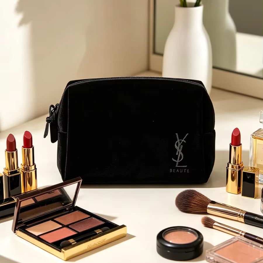 YSL’s Bag Black Printed Cosmet - Ysl Beauty Makeup review and price