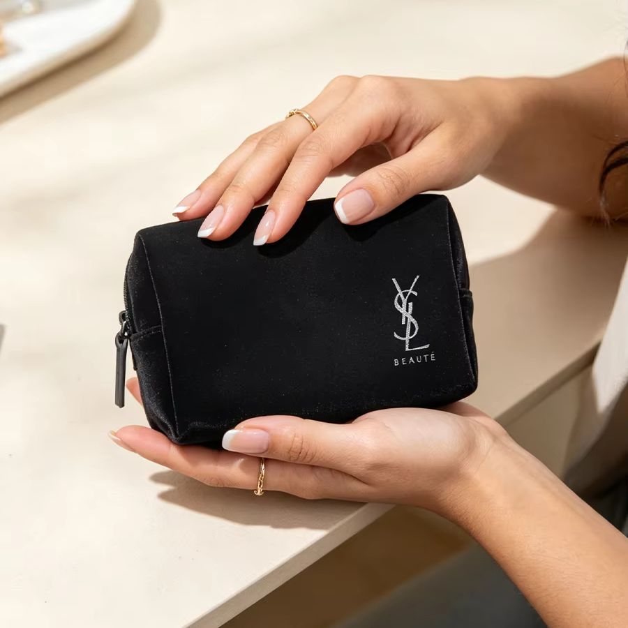 YSL’s Bag Black Printed Cosmet - Ysl Beauty Makeup review and price