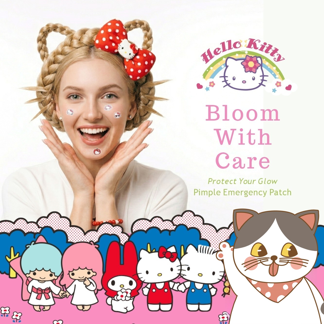 48/120PCS hello kitty Acne pat - Pressed Powder Foundation review and price