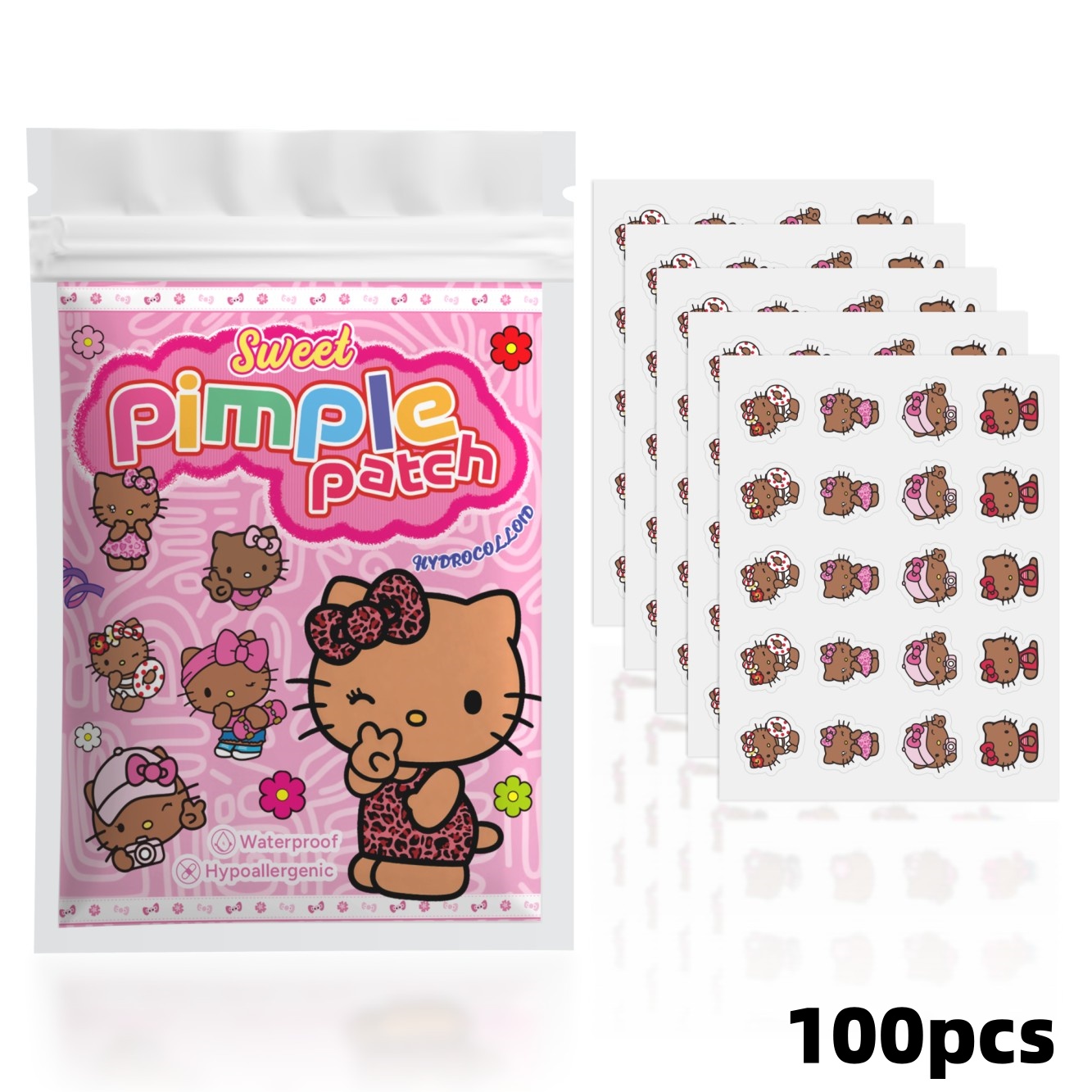 100PCS hello kitty Acne patche - Pressed Powder Foundation review and price