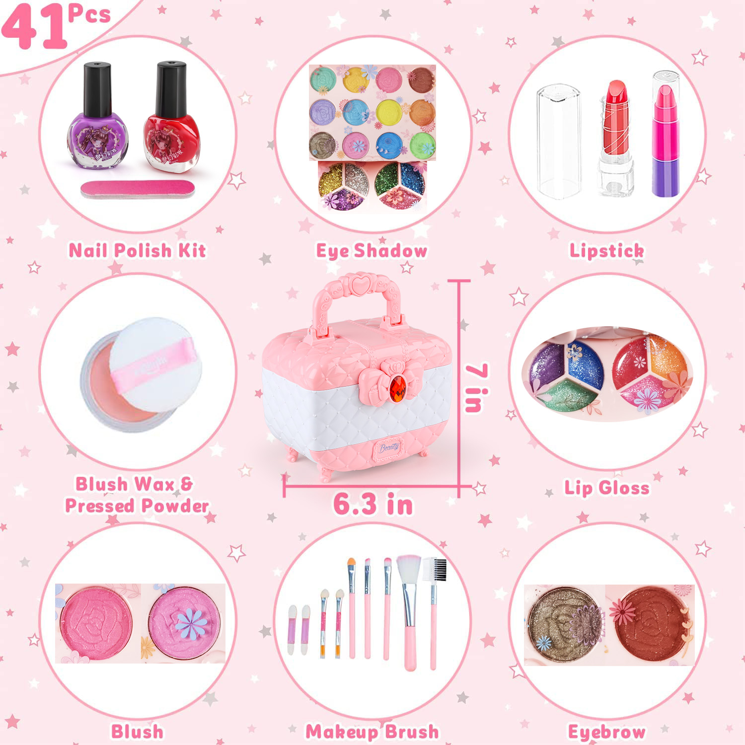 Kids Makeup Toy Kit for Girls, - Beauty Makeup Kit For Girls review and price