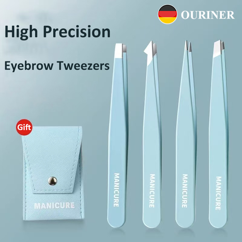 4 Pcs Colorful Eyebrow Tweezer - Beauty - Makeup - Eyes review and price