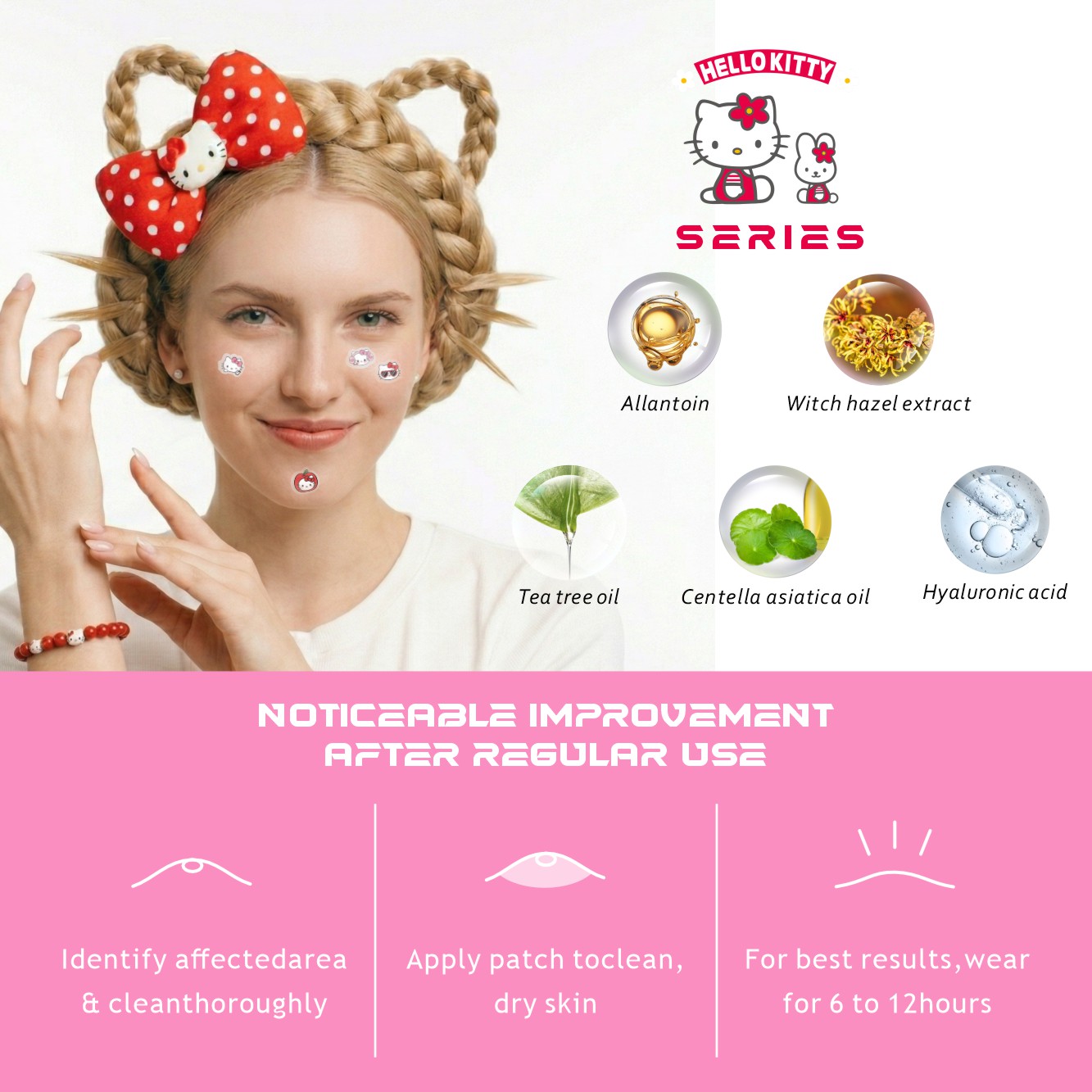 48/120PCS hello kitty Acne pat - Pressed Powder Foundation review and price