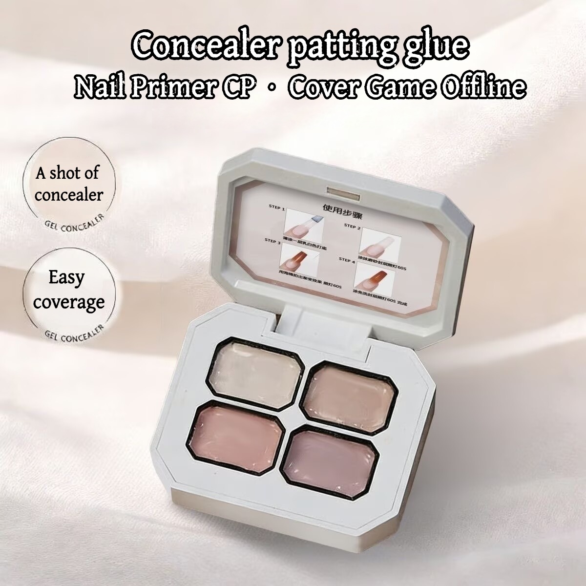 4 Colors Concealer Popular Nud - Pressed Powder Foundation review and price
