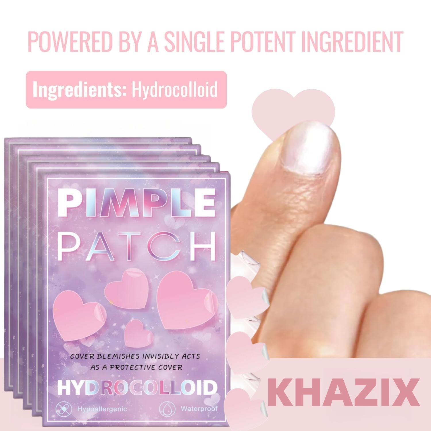 1080 pieces of pink heart-shap - Pressed Powder Foundation review and price